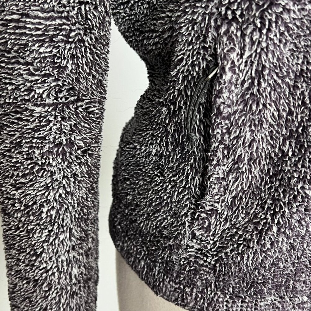 The North Face Womens Osito 2 Fleece Zip Jacket Black Mid Grey Stripe size Small - Picture 7 of 16